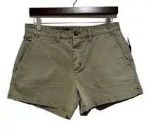 THE BLACK DOG LADIES ANTHEM ARMY GREEN SHORTS 10