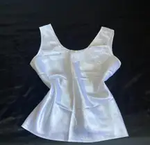 Vintage 90s Escapades White Satin Cami 