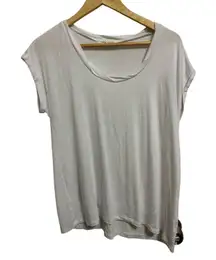 Treasure & Bond women's white short sleeve‎ scoop neck tee size Small