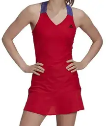 Adidas  Primeblue Y Back Tennis Dress Athletic Red Purple Slim Fit NEW