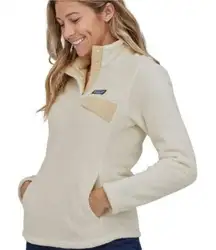 Patagonia Re-Tool Snap-T Fleece Pullover
Cream Raw Linen Size small