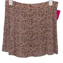 Xhilaration   PINK MULTICOLOR FLORAL BOHO CHIC MINI SKIRT XXL