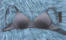 Skims Wireless Form Pushup Plunge Bra Clay Size 32DD