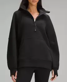 Scuba Oversized Funnel Neck Half Zip