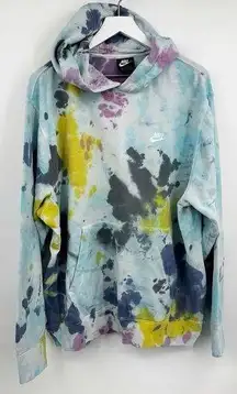 Nike  Tie Dye Hoodie Size XL Custom One Of A Kind Upcycled Streetwear