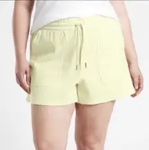 Athleta light butter yellow Farallon shorts