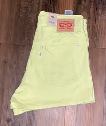 Levi's Light Green Denim Shorts