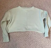 Princess Polly Mint Green Cropped Sweater