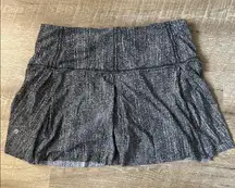 Lululemon Lost In Pace Skirt Skort Salt Alpine White Black Size 10