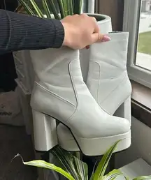 DollsKill White Lamoda Gogo boots