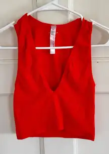 Urban Outfitters Out From Under Drew Seamless Ribbed Cropped Tank Top size med