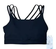 DKNY Nine West Active Womens Sports Bra Size Large Medium Black Removable Cups