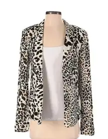 Patterson J Kincaid Originals | Leopard Animal Print Open Jacket Blazer Size XS
