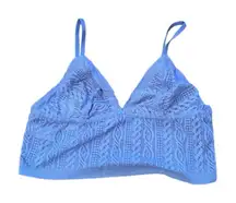 Aerie Blue Wireless Unlined Pullover Bralette Sz‎ M NEW
