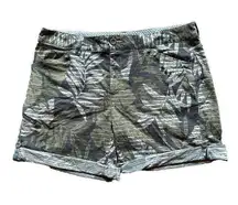 Orvis Trout bum shorts outdoor performance leaves camouflage design