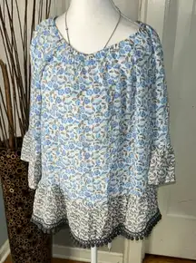 Zac & Rachel Blue and White Relaxed Tunic