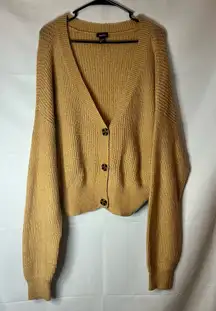 Rue21 Mustard  Button-Up Cardigan
