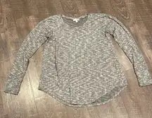 LNA WOVEN KNIT HENLEY TUNIC LIGHT SWEATER
