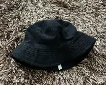 Corduroy Black Bucket Hat