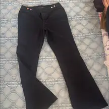 Dark blue denim Flare jeans Chico platinum trousers size 0