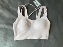 Lululemon Like a Cloud Ribbed Longline Bra *Light Support, D/DD Ballet Pink 4