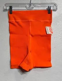 Free People Movement Burning Up Free Throw Crossover Biker Shorts  Sz XS NWT