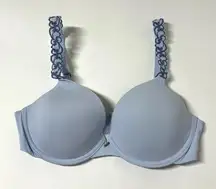 Natori Pure Luxe Full Fit Bra Light Blue Size 32C