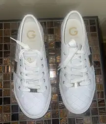 G By Guess Backer Quilted White Sneaker