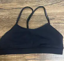 Lululemon Power Y Sports Bra Black Size 6 – Thin Straps – No Pads