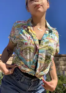 ✨Landscape Button Down 