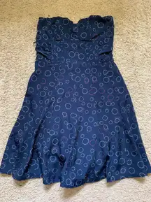 Sleeveless Navy Dress