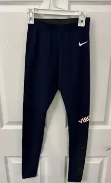 Nike Navy Blue Virginia Size XS Leggings