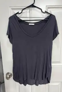 Soft Gray V Neck