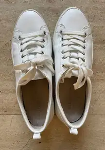 Vionic White Leather Low-Top sunny Sneakers Lace-Up‎ Tennis Shoes 8.5 women