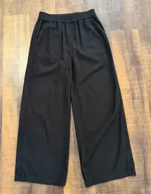 Marine Layer Black Allison Wide Leg Pant Size Medium