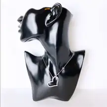 1.5” Heart Shaped Pendant With Necklace 