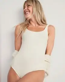 Old Navy  Rib-Knit Cotton-Blend Bodysuit for Women‎