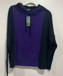 Ralph Lauren Kangaroo Pouch Drawstring Hood Sweater New $110