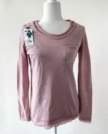 Mur Mur Monoreno Boutique Pink Long Sleeve Tee