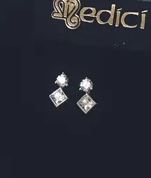 🆕Lovely Stamped 925s CZ Dainty Post Stud Earrings