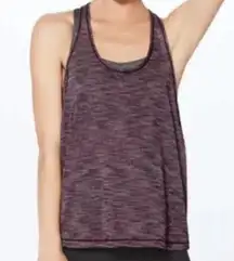 Lululemon Women Heathered Dark Adobe Maroon Train Times Racerback Tank 4 bin 303