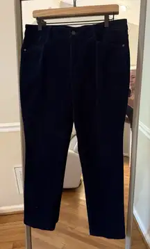 NEW Talbots Simply Flattering 5 Pocket Corduroy Pants 14P Dark GreenWomen’s