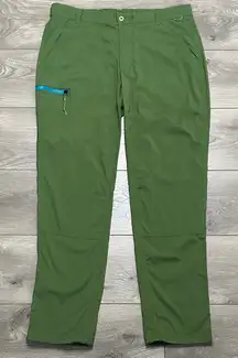 REI Co-op Trailmade Pants Mid Rise Hiking Casual Green Jogger Size 12