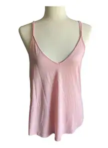 PACIFIC SUNWEAR-ME TO WE-SIZE MEDIUM Pink strappy tank top, has stretch, excellent condition  Measurements: Bust: armpit to armpit 19 inches  Length: shoulder seam to bottom 26 inches 