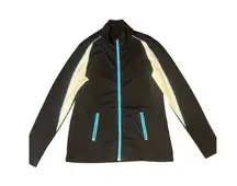 Cutter & Buck Women's XS Black/Blue Full Zip Mock Neck Moisture Wicking Jacket