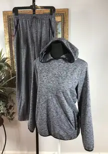 Place Sport Wear Women’s Two-Piece Set Hoodie & Pants Size 16 Gray Heather.