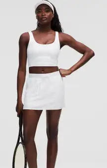 NWT Lululemon Textured Mesh Tennis Skirt White- Size Large