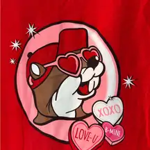 Buccees M Love Valentine Red Graphic Short Sleeve Tee Top