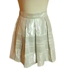 1 State NWOT Silver shiny mini skirt