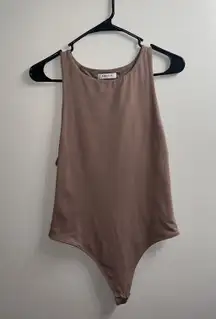 Aritzia Babaton Tan/brown Bodysuit Large